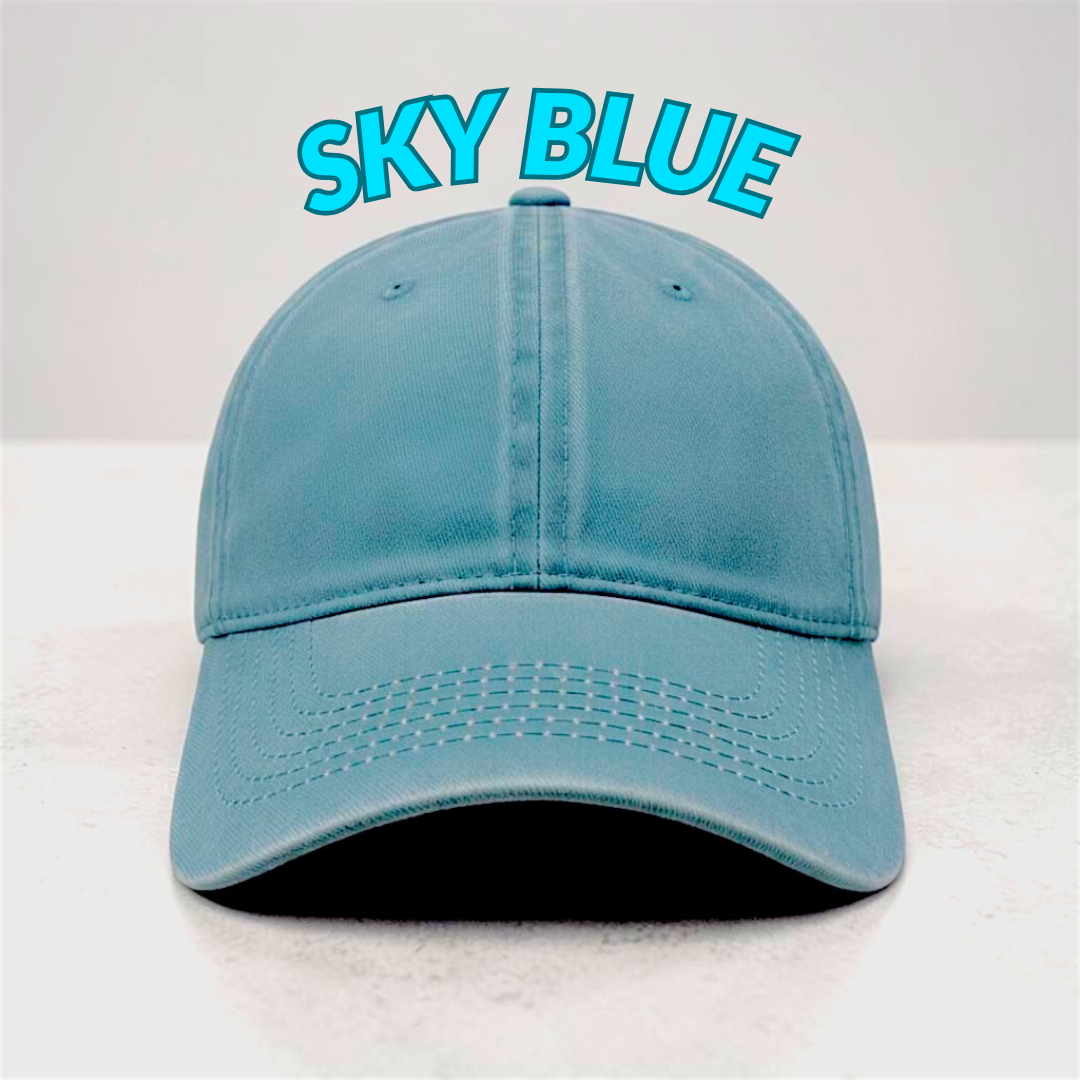 Acid Washed Soft Denim Cap | Free Delivery