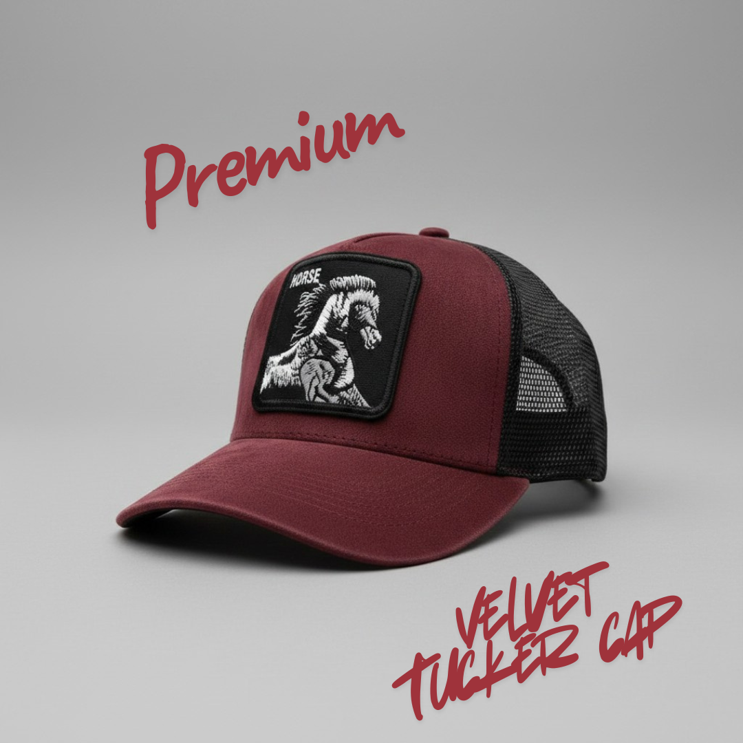 Premium Velvet Trucker Cap  | Free Delivery