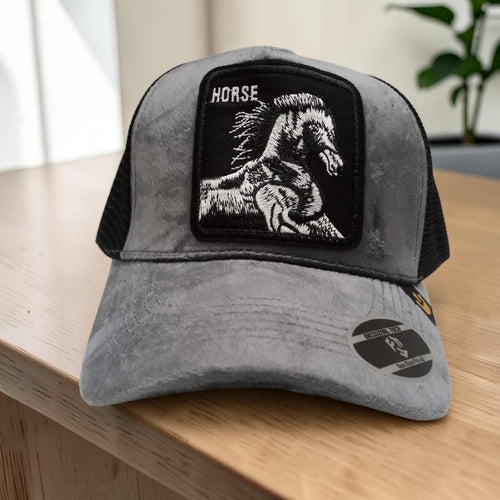 Premium 'Horse' Embroidered Velvet Trucker Cap  | Free Delivery