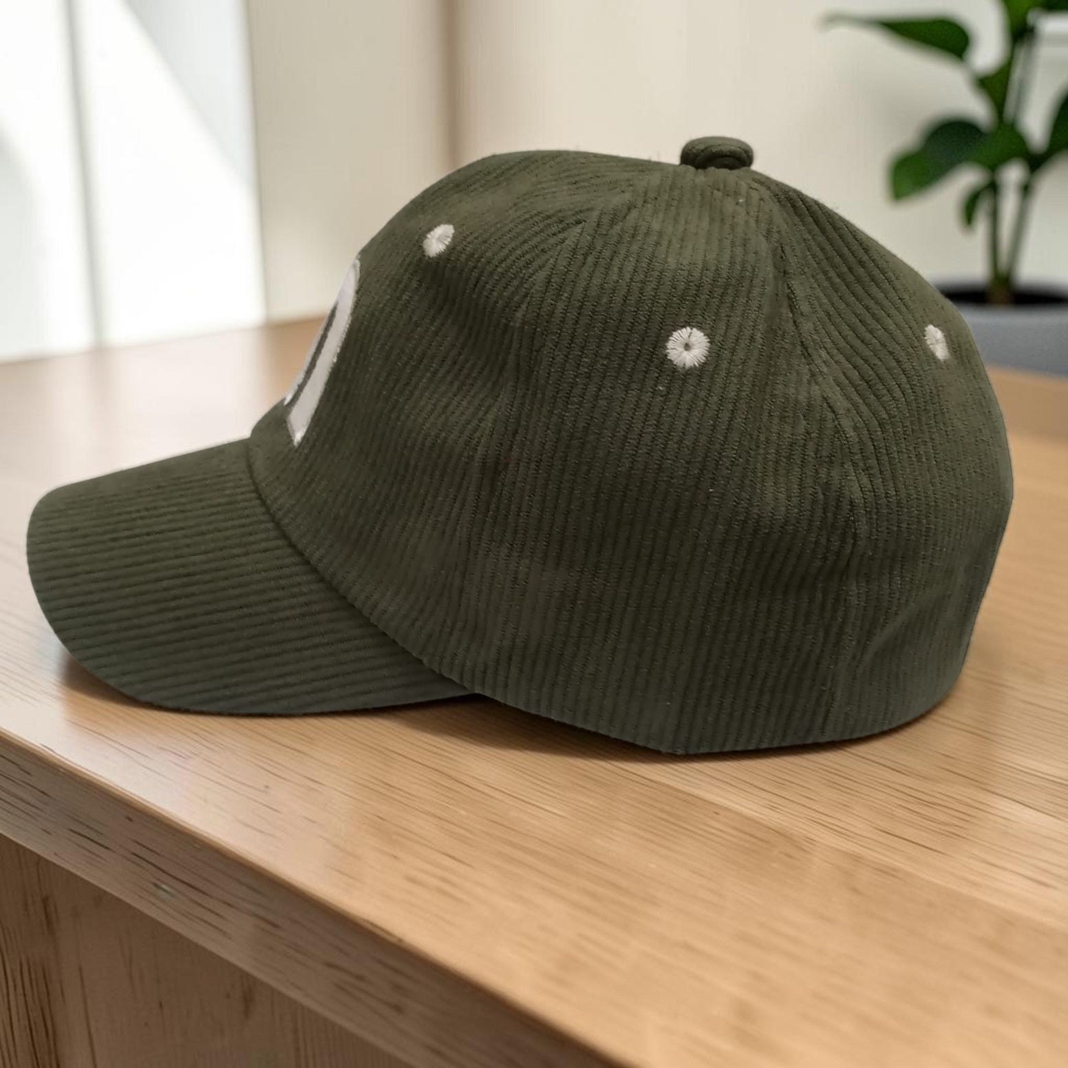 Luxury Corduroy Cap M-Embroidered