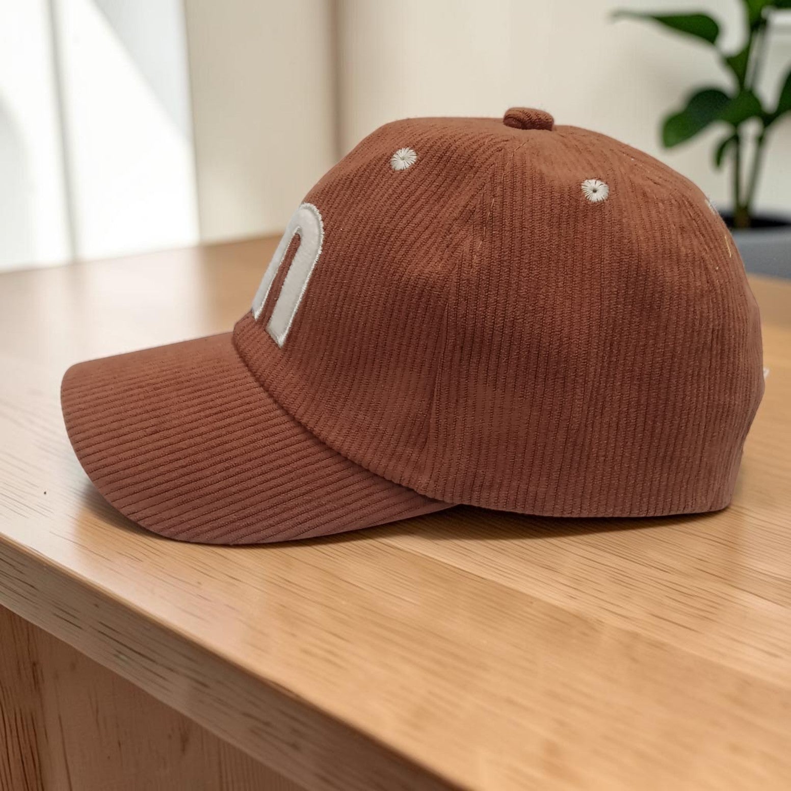 Luxury Corduroy Cap M-Embroidered