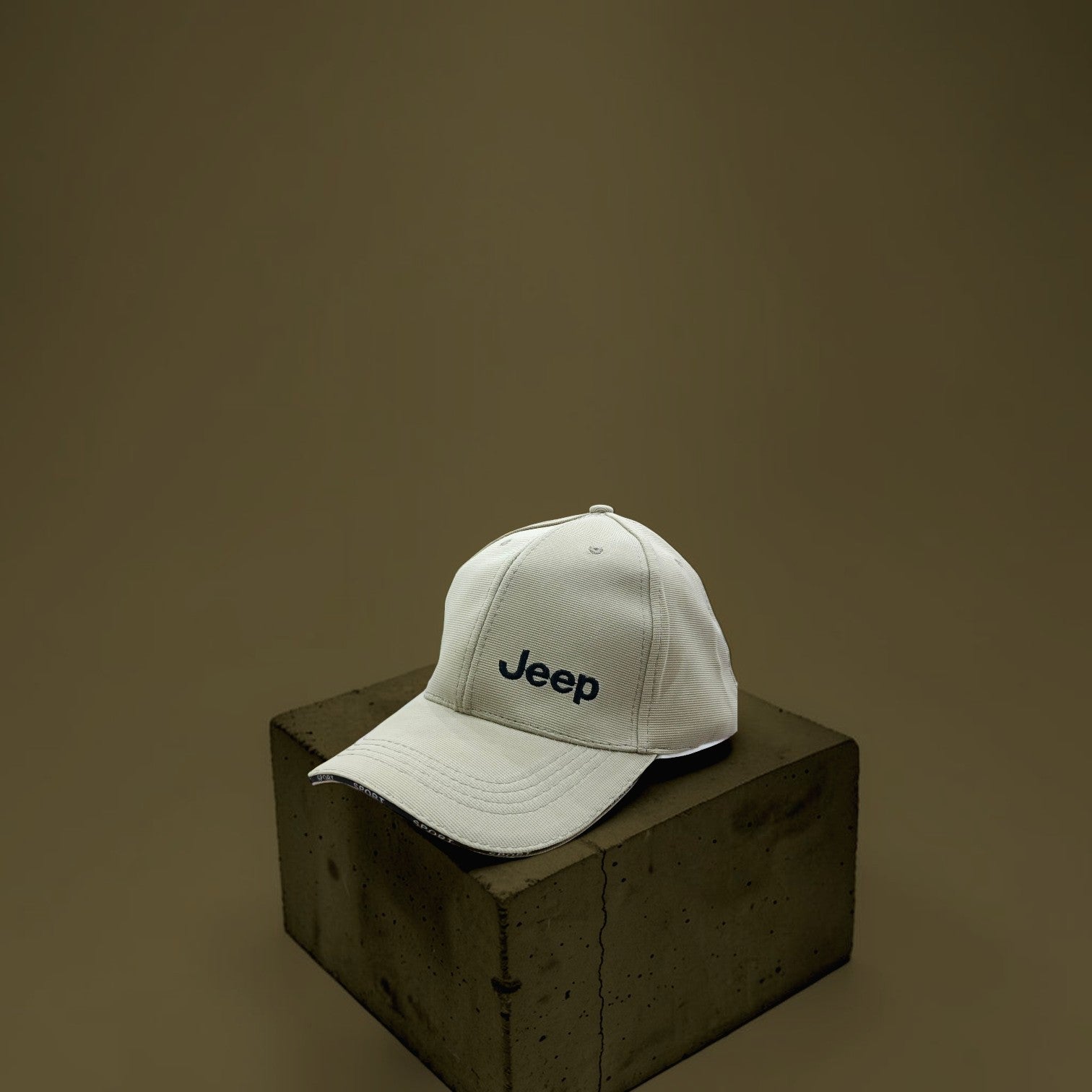 Premium Embroidered Cap White
